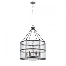  82078/6 - Solace 24'' Wide 6-Light Pendant - Matte Black