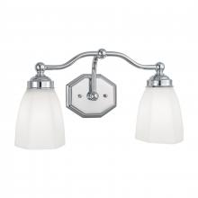  8319-CH-HXO - Trevi 17'' Wide 2-Light Vanity Light - Brushed Nickel