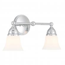  8582-CH-BSO - Sophie 16.5'' Wide 2-Light Vanity Light - Chrome