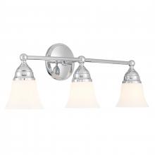  8583-CH-BSO - Sophie 24'' Wide 3-Light Vanity Light - Chrome