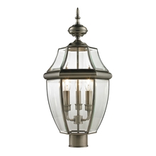  8603EP/80 - Thomas - Ashford 23'' High 3-Light Outdoor Post Light - Antique Nickel