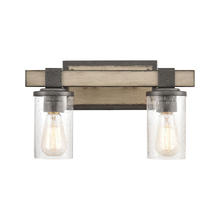  89141/2 - Annenberg 15'' Wide 2-Light Vanity Light - Anvil Iron