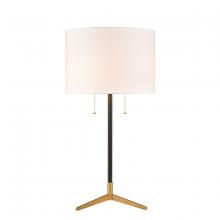  D3120WHT - Clubhouse 29'' High 2-Light Table Lamp - Black