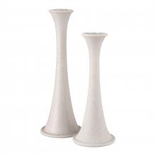  S0037-11226/S2 - Bonnie Candleholder - Set of 2 Alabaster